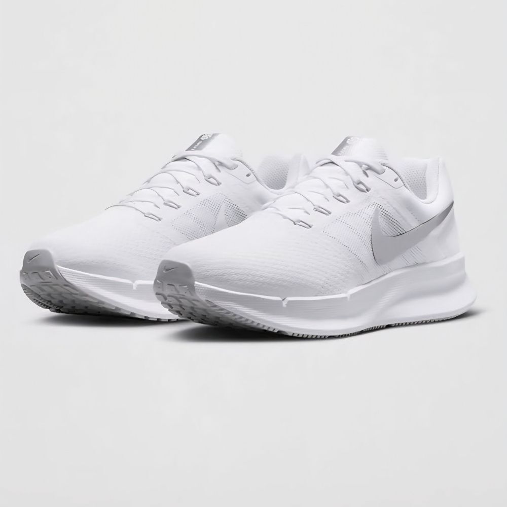 Nike White Sneakers with Silver Details - Picture 1 of 11